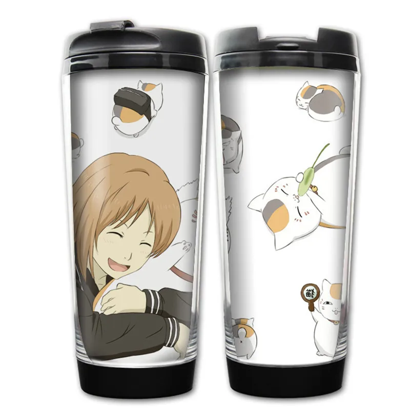 400 мл аниме Natsume Yuujinchou кошка дизайнерская пластиковая бутылка для воды посуда