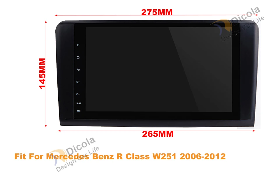 4G+ 64G PX5 ips HD Восьмиядерный Android 9,0 автомобильный DVD для Mercedes Benz AMG/R Class W251 R280 R300 R320 R350 GPS Радио стерео