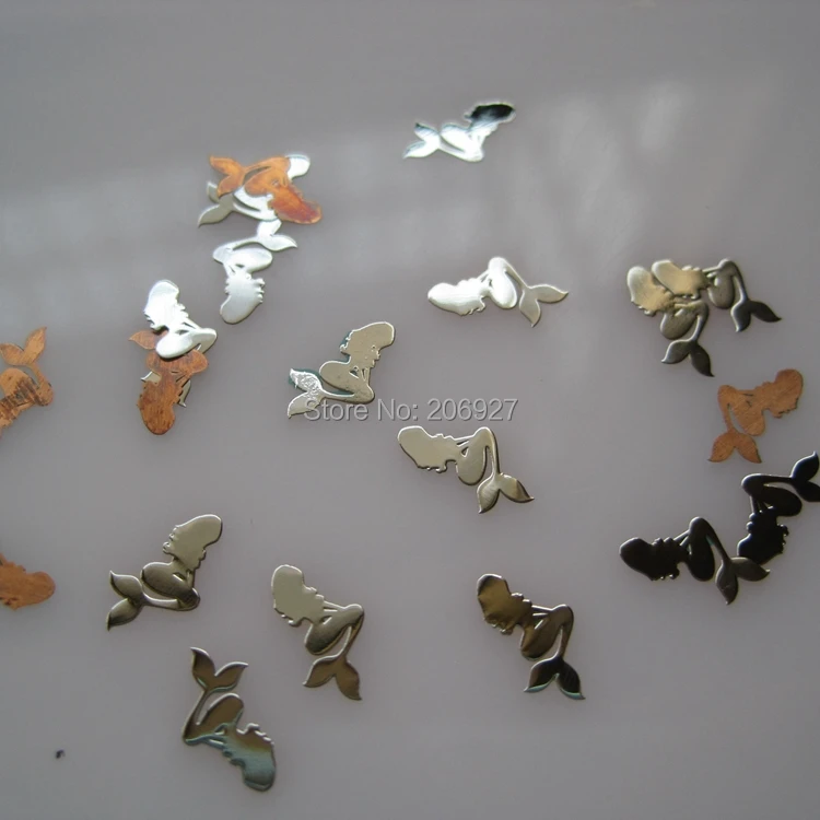 100 шт. серебряные металлические Стикеры для дизайна ногтей | Красота и здоровье