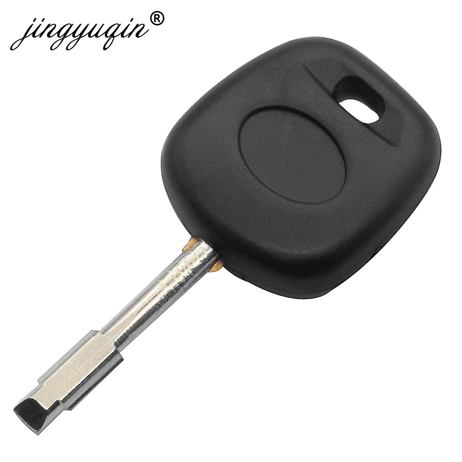 

jingyuqin 10pcs/lot Uncut Blade Transponder Key Shell For Ford Focus Mondeo KA JMC Jaguar XJ8 Transit Connect with Chip Groove