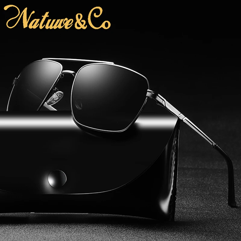

Солнцезащитные очки Natuwe & Co в металлической оправе UV400 для мужчин и женщин, поляризационные, в винтажном стиле, для вождения и спорта, в метал...