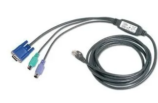Квм переключатель авокатора CAT 5 встроенный доступ кабеля PS2IAC 7 LAN к VGA и PS|lan to vga|lan
