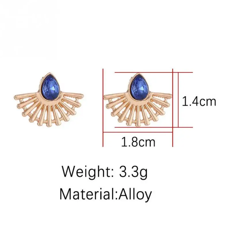 2 цвета модные женские богемные серьги гвоздики из сплава со стразами ювелирные