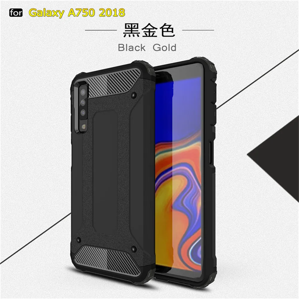 VRSDES для Samsung Galaxy A7 2018 A750 чехол из ТПУ и ПК гибридный армированный телефона A9 J4 J6 Plus