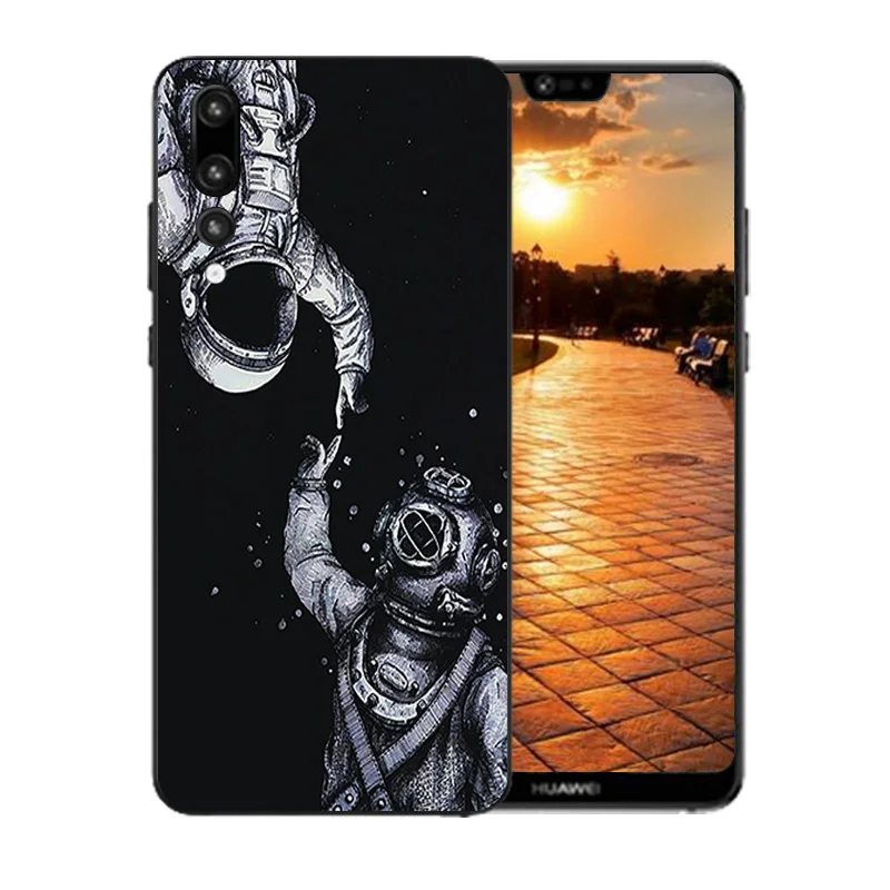 Чехол для телефона Huawei P10 P20 P8 P9 Lite Plus 2017 Ascend Y5 II 2 из ТПУ P smart Y6 Pro Y9 2018 2019 |