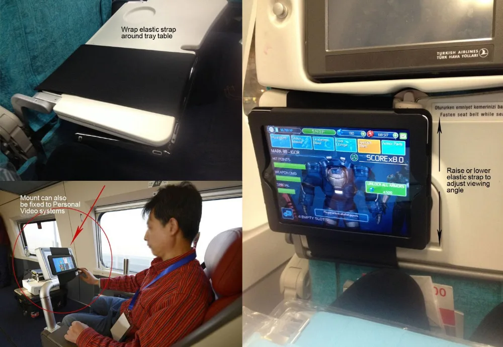 TFY Автомобильный подголовник держатель для iPad 4 / 3 2 черный|holder card|mount standmount |