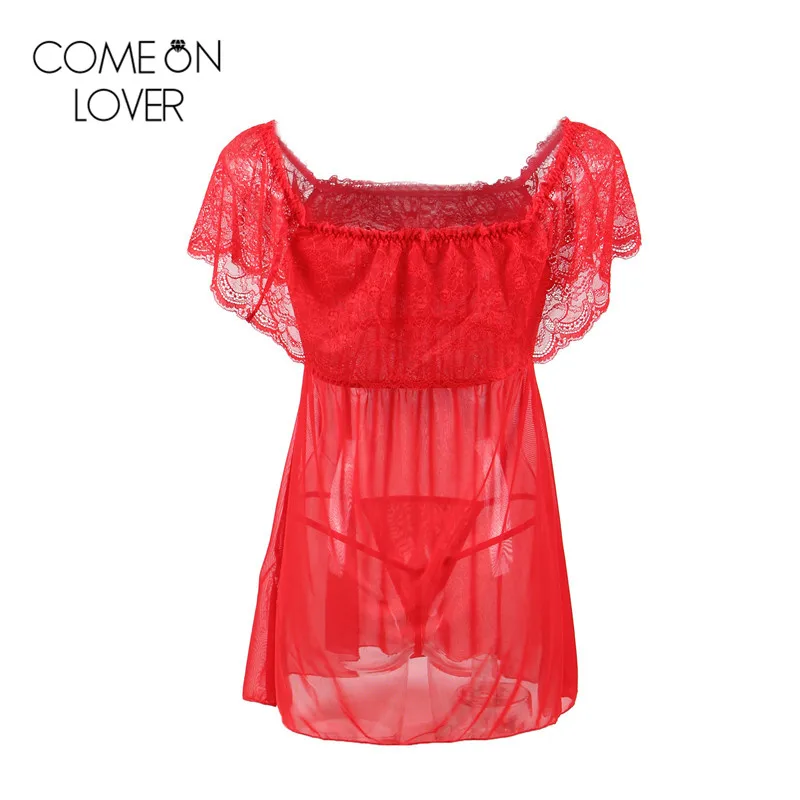 Comeonlover красное свадебное романтическое сексуальное нижнее белье Горячая babydoll