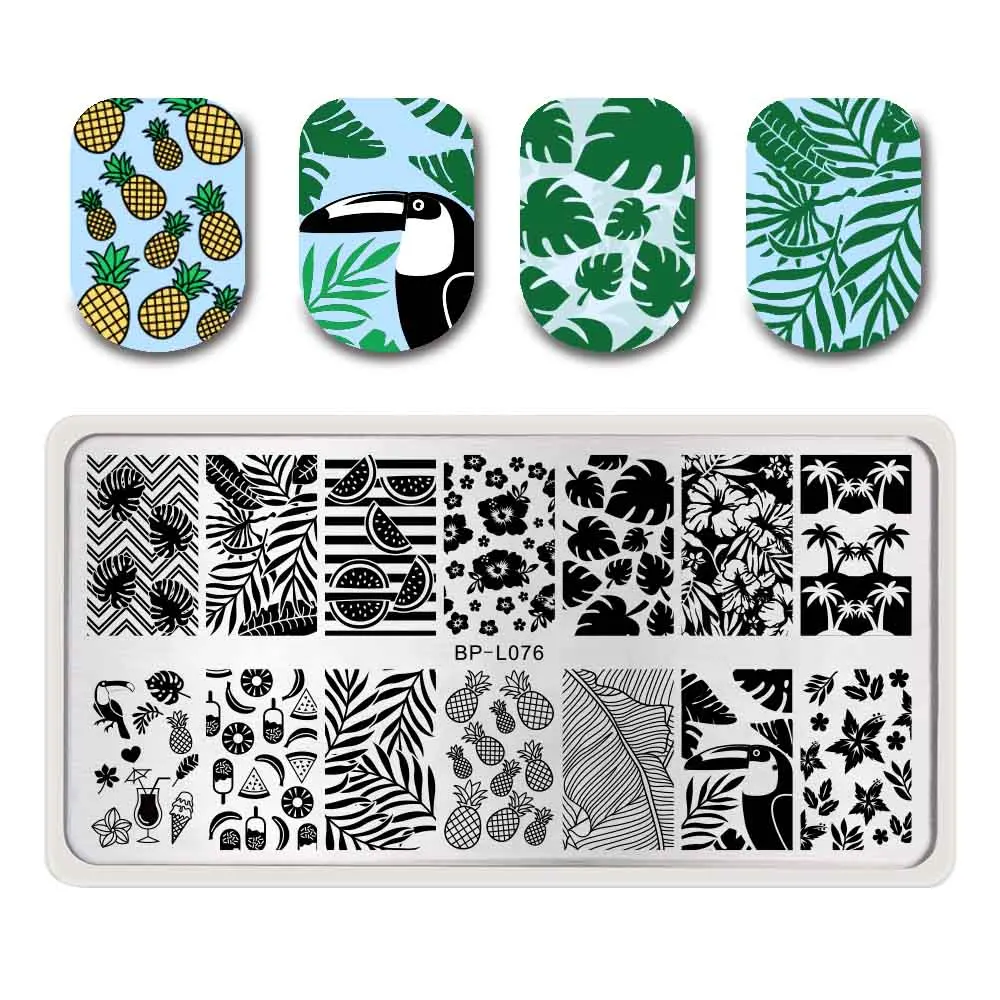 AJS40067 BORN PRETTY ногтей штамповки пластины кружева цветок животный узор дизайн ногтей штамп штамповка шаблон изображения пластины трафаретные гвозди инструмент - Цвет: AJS40067