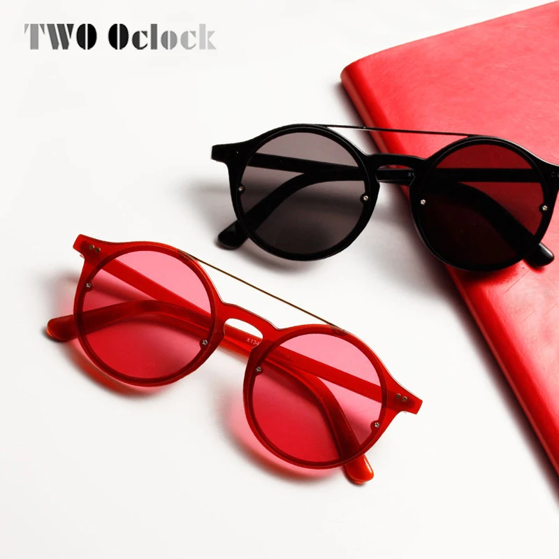 Круглые Солнцезащитные очки TWO Oclock мужские и женские модные брендовые