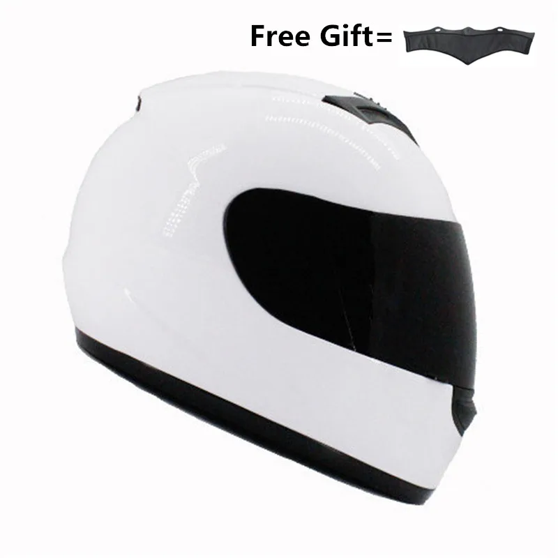 Новое поступление мото rcycle шлем полное лицо Высокое качество гоночный шлем casco moto capacete со съемным шейным платком для зимы - Цвет: 4