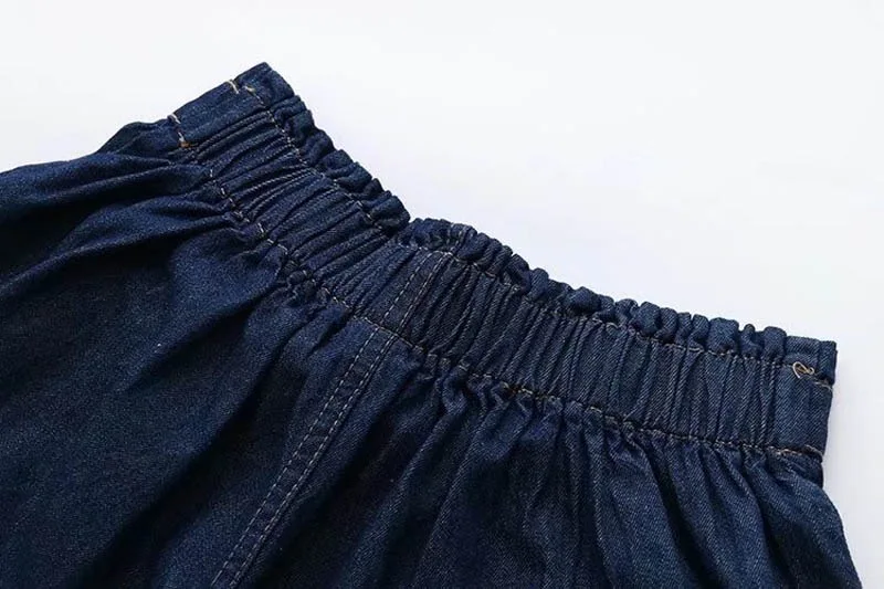 VOGUEIN новые женские лето галстук бабочку упругие талии джинсы Короткие штаны
