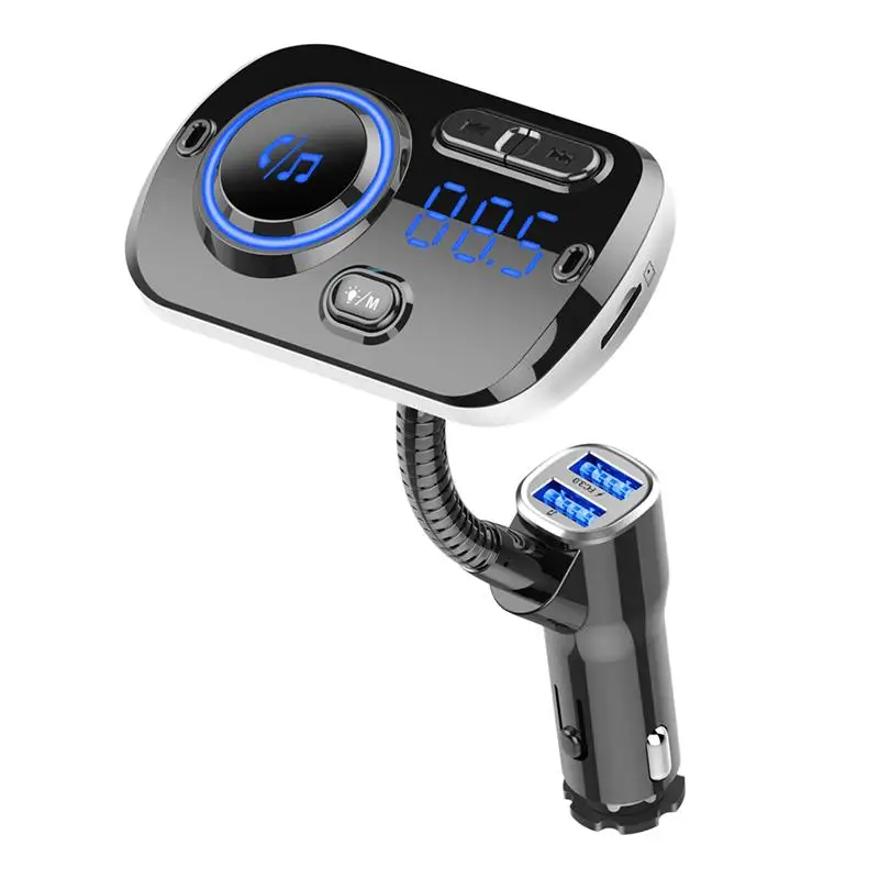 Беспроводной автомобильный fm передатчик двойной USB Bluetooth 5 0 Автомобильный MP3