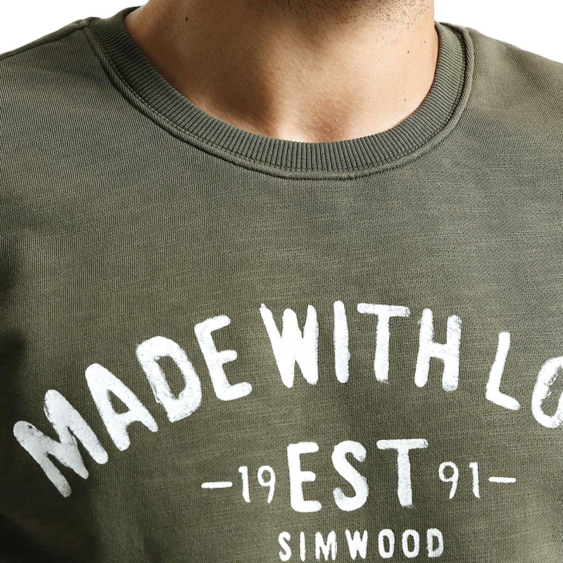 SIMWOOD новинка Осень зима модные брендовые толстовки мужские повседневные