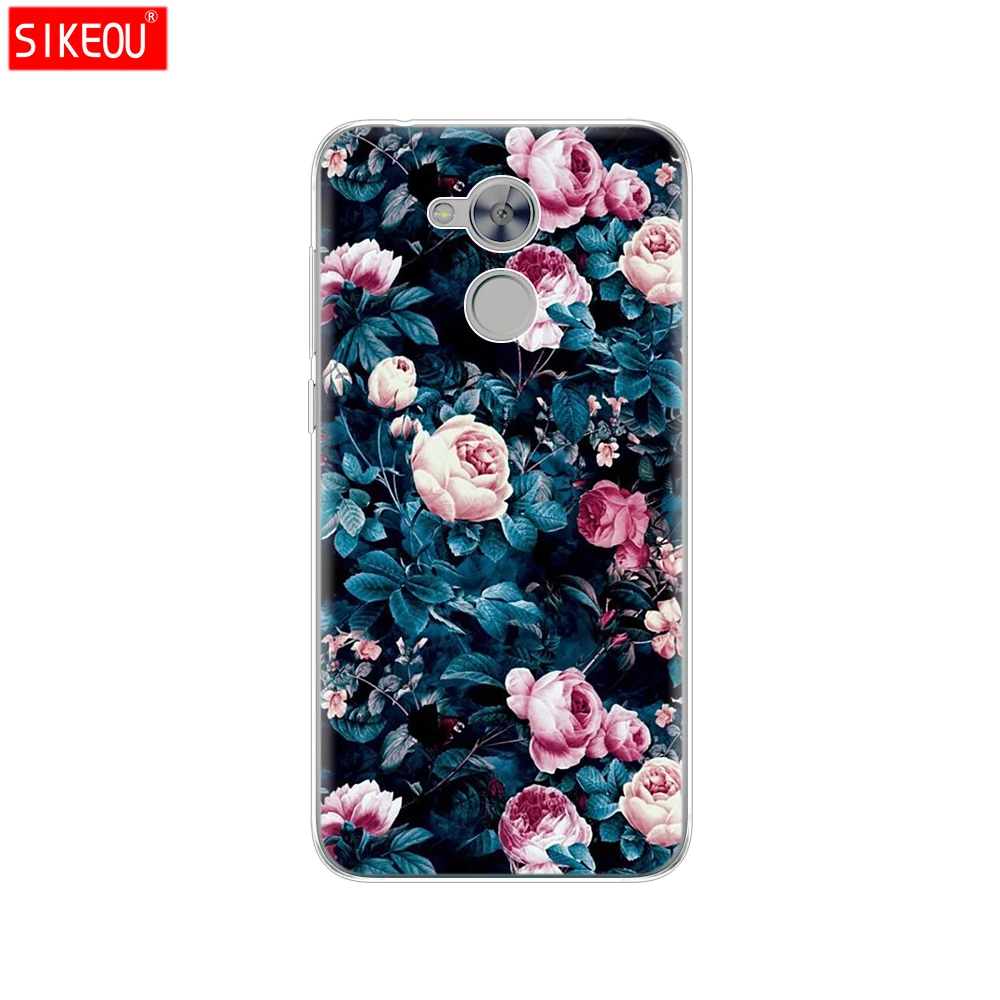 12087 Чехол для телефона huawei honor 6A, Мягкий ТПУ силиконовый чехол на заднюю панель, 360, полностью защитный чехол с принтом кота цветка - Цвет: 12087