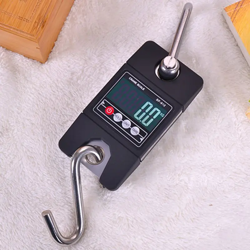 Цифровые подвесные весы 300 кг/660 фунтов, промышленные крановые весы, SF-912, черные для дома, фермы, фабрики, охоты