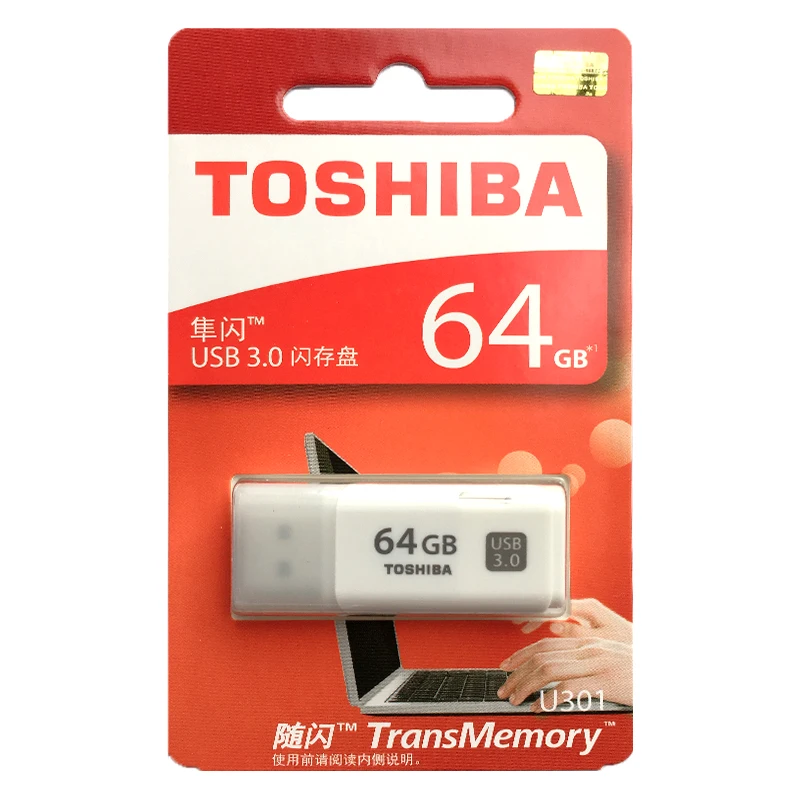 TOSHIBA U301 USB 3 0 флэш накопитель 64 ГБ 32 16 100% оригинал|USB флэш-накопители| |