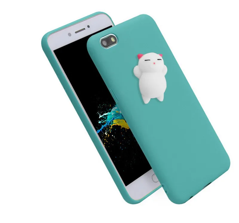 Pinch тыкать Squishy Cat Мягкий силиконовый чехол для OPPO A59 A33 A37 A53 A39 A57 A71 A79 A73 A75 R7 r7S R9 R9S R11
