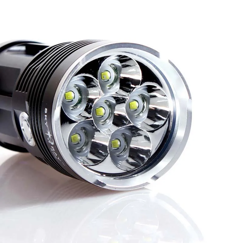 High Bright Skyray LED Flashlight Torch 3800lm T6 3-Mode White Light Lamp 4x 18650 Hunting Camping | Освещение