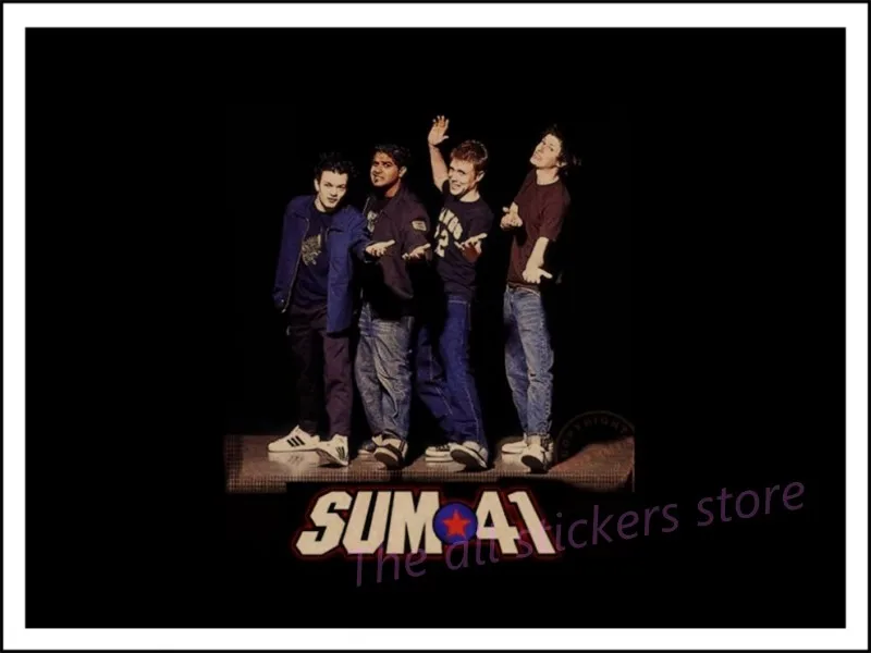 Винтаж плакат. Sum 41 ретро крафт плакат со скалой живопись Музыка группа бар ресторан студенческое общежитие наклейки на стену/6037 - Цвет: 19