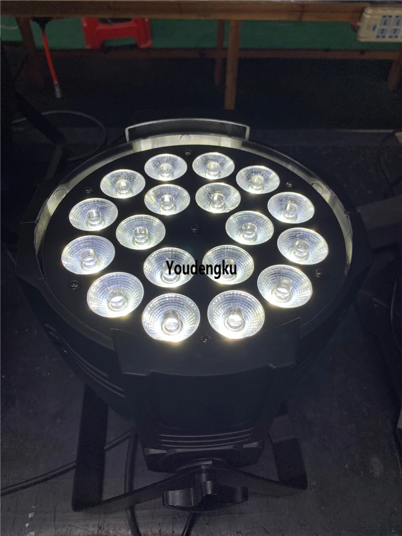 6 шт. Чехол 18x18 Вт в 1 rgbwauv par led 64 stage светильник dmx прожектор с мультичипом rgbwa