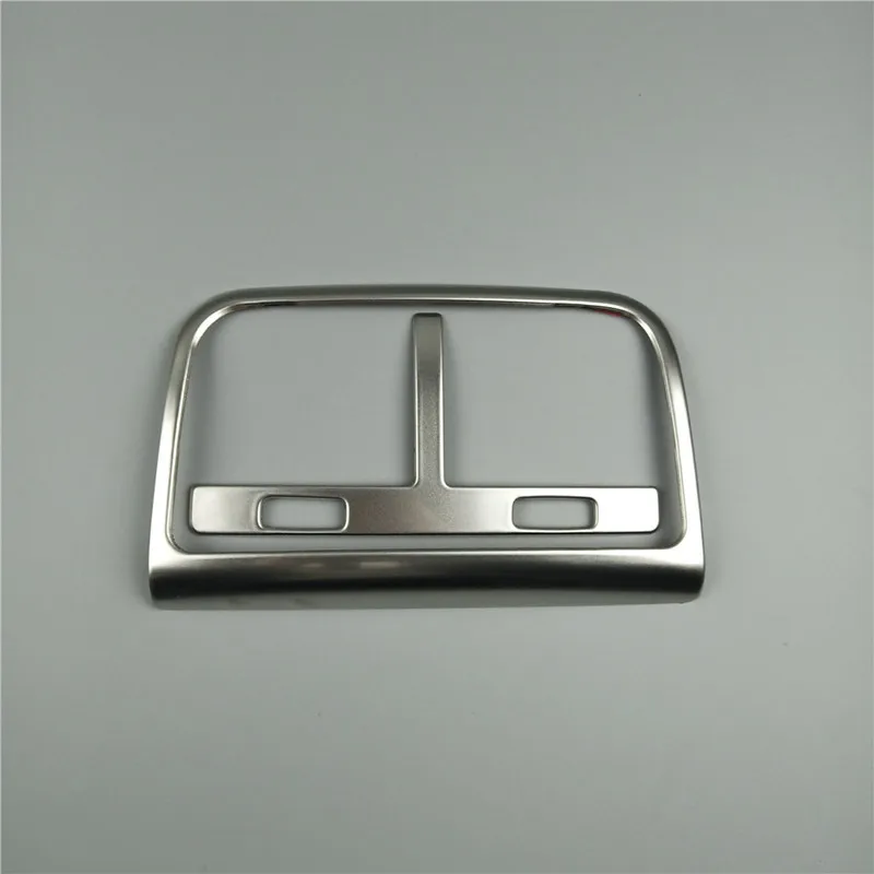 Air Outlet 2Pcs Задняя рамка для кондиционера из нержавеющей стали, пепельница, декоративная панель, накладка, для Audi A4 B8 2013-, аксессуары для салона автомобиля - Название цвета: Air Outlet 2Pcs