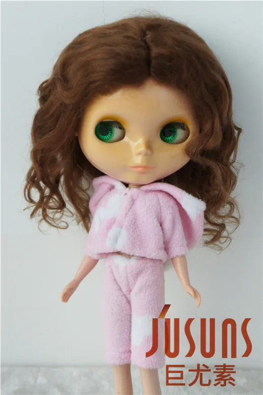 JD039 10 11 дюймов популярная длинная волна BJD парик для куклы мохеровый новый мягкий