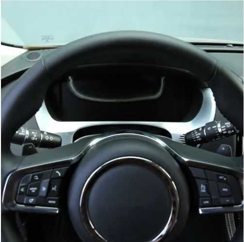 

For Jaguar F-Pace f pace X761 2016 Car-styling Accessories ABS Chrome Dashboard Decorate Frame Cover Trim For LHD