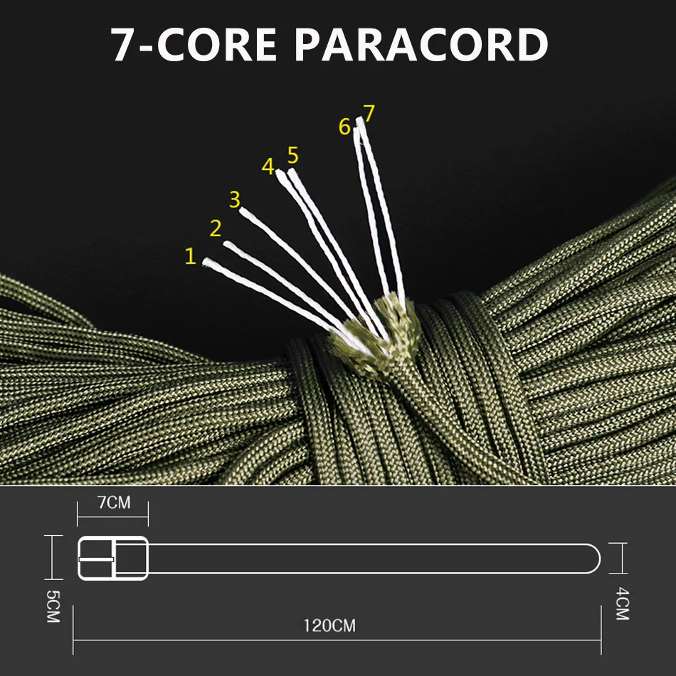 Ремень для выживания Paracord 550 тактический военный браслет ручной работы