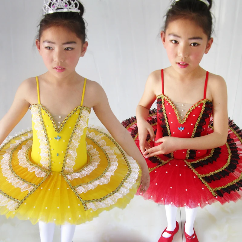 Гимнастическое трико для девочек балетное танцевальное платье костюм белого