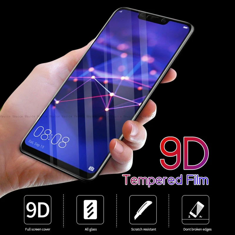 9D закаленное стекло с полным клеем для Huawei P30 P20 P10 Mate 20 Lite P Smart Plus 2019 Nova 4e 3e Z