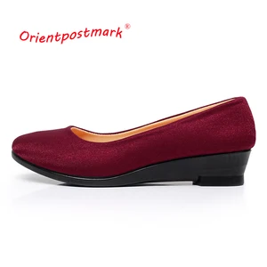 Женская обувь на танкетке; Женская обувь для работы; Тканевые туфли на платформе; Милые Лоферы без застежки; Женская обувь на танкетке для беременных; Большие Мокасины