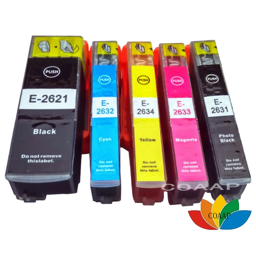 

5x совместимый с T2621 Стандартный чернильный картридж 26XL для Epson