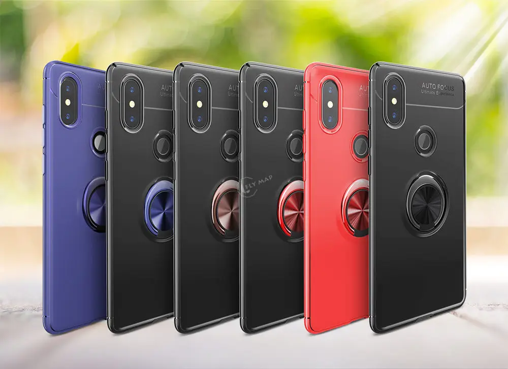 Silicone Case for Xiaomi Redmi Note 6 Pro 6Pro M1806E7TG Invisible Bracket Phone Cover Note6 Note6Pro |
