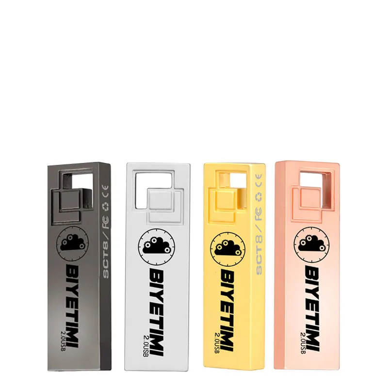 Biyetimi USB флеш накопитель цветной металлический Creat 4 ГБ 8 16 32 64 высокоскоростной