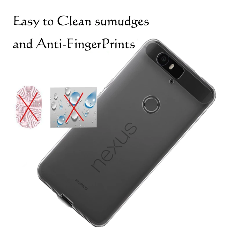 Прозрачный чехол для Huawei Google Nexus 6P 2015 прозрачный силиконовый из ТПУ с прозрачной