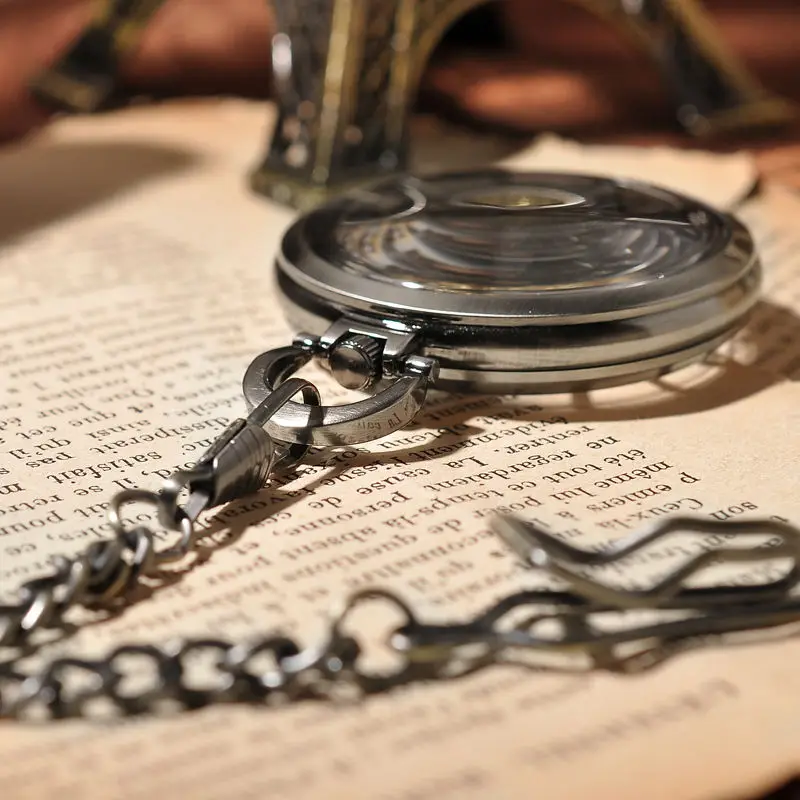 Newst Высокое качество арабскими цифрами классический карманные часы личность