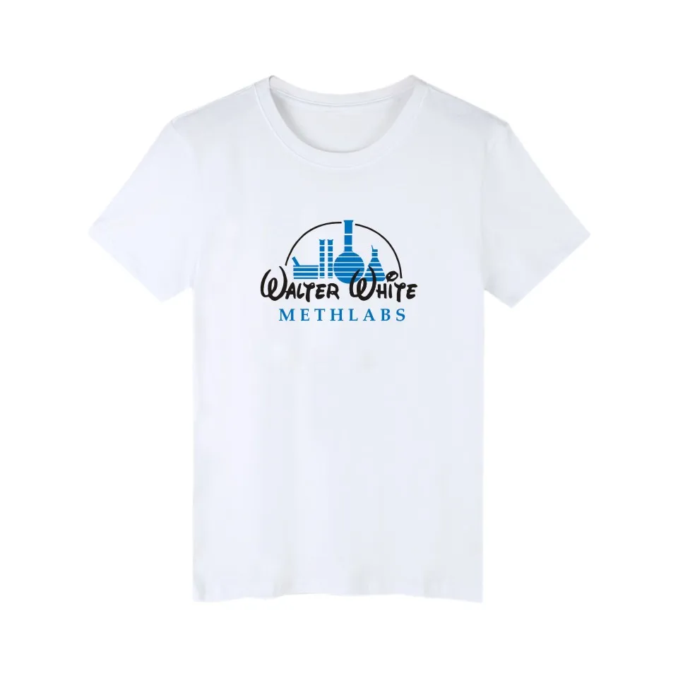 Новинка белая футболка во все тяжкие хлопковые женские футболки xxxl и с коротким