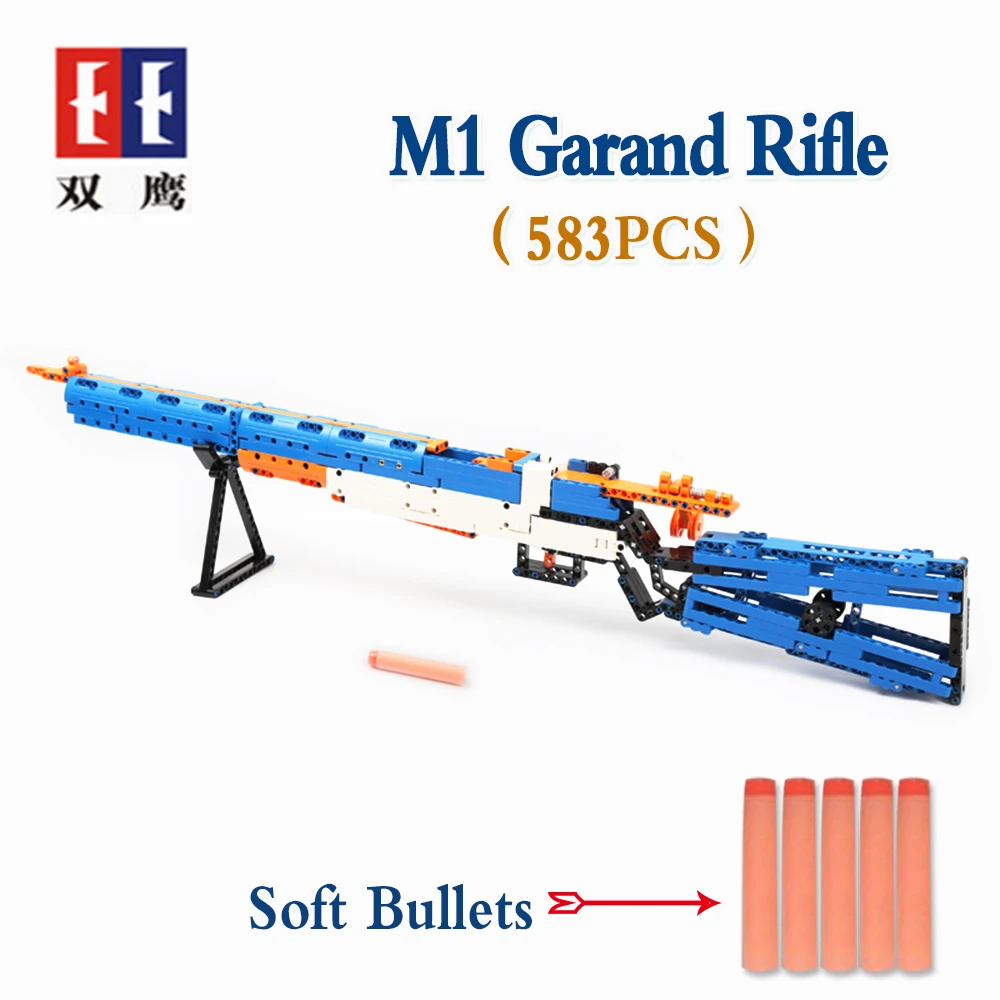 Rubberband пистолет Legoed AK 47 Garand винтовка военный конструктор Набор оружия может огонь