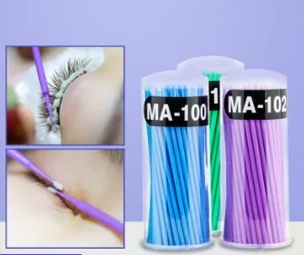 1000pcs/lot Plastic Semipermanent Tattoo Use Cotton Swabs Eyelash Grafting Tampon Beauty & Health HA525