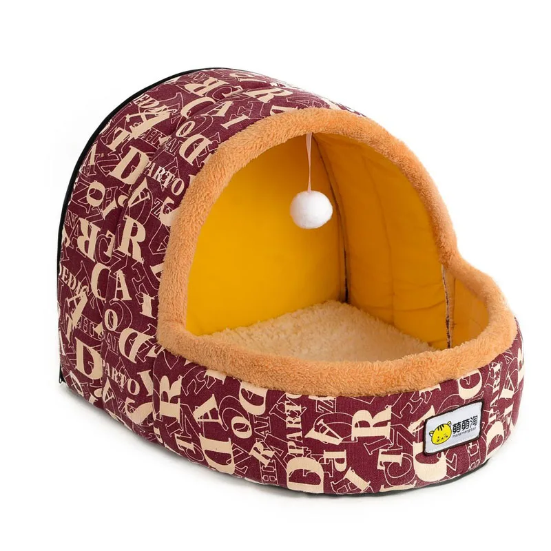 5 HEYPET складная кровать для кошек домик для домашних животных коралловый флис коврик для кошачьих туалетов кровать для собак для маленьких собак кошек зимняя теплая спальная кровать товары для домашних животных - Цвет: 5