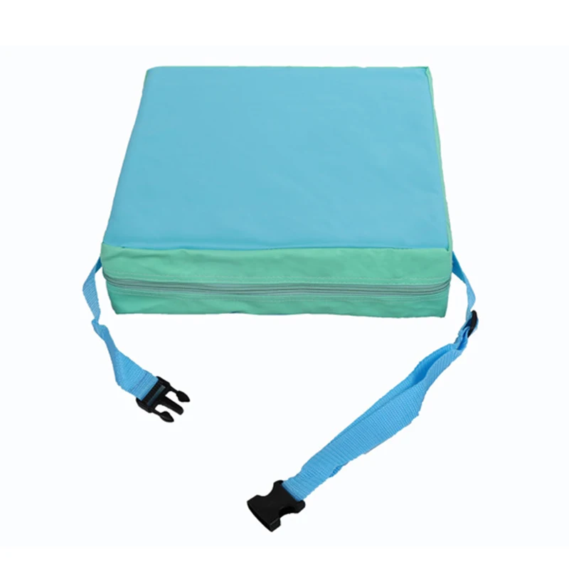Blue Cushion Chrilren, увеличивающая рост Подушка для стула, мягкая, для маленьких детей, увеличивающая рост, обеденная подушка, регулируемая, съемная, подушка для стульчика, подстилка, коврик для коляски - Цвет: Blue Cushion