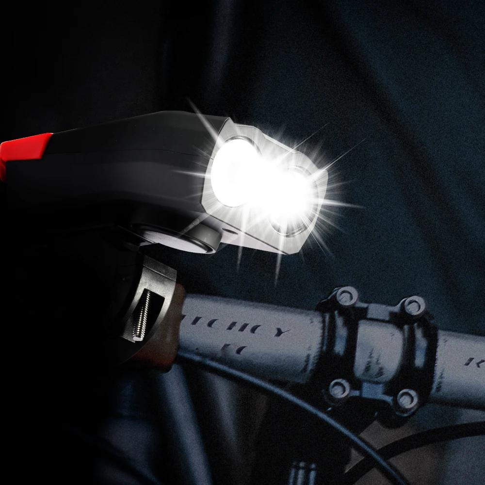 

4000mAh Smart Induction Bicycle Front Light USB Rechargeable Headlight With Horn 15000 Lumens LED Bike Lamp Cycle bike Light