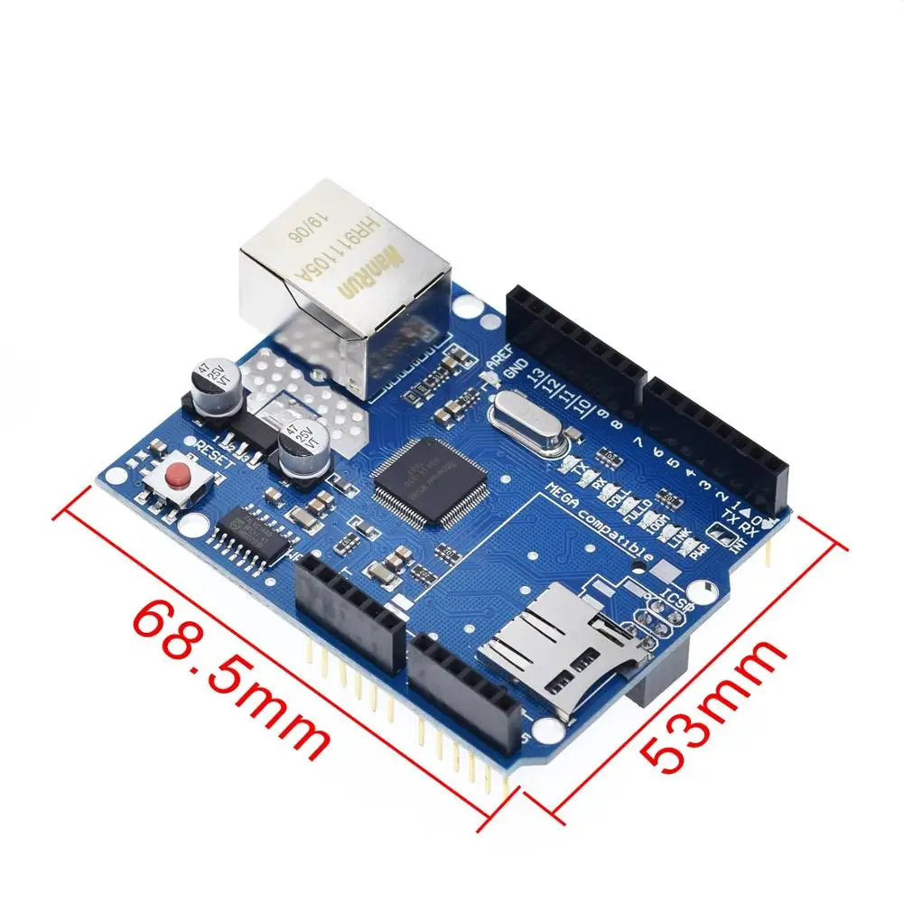 1 комплект ShengYang UNO Ethernet W5100 плата расширения сети SD карта щит для arduino с МЕГА 2560 R3 Mega2560 REV3