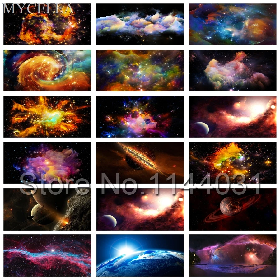 

MYCELLA Needlework Diy Diamond Embroidery Cosmos Galaxy Full Drill Natural Scenery Diamond Painting Cross Stitch Mosaic Picture