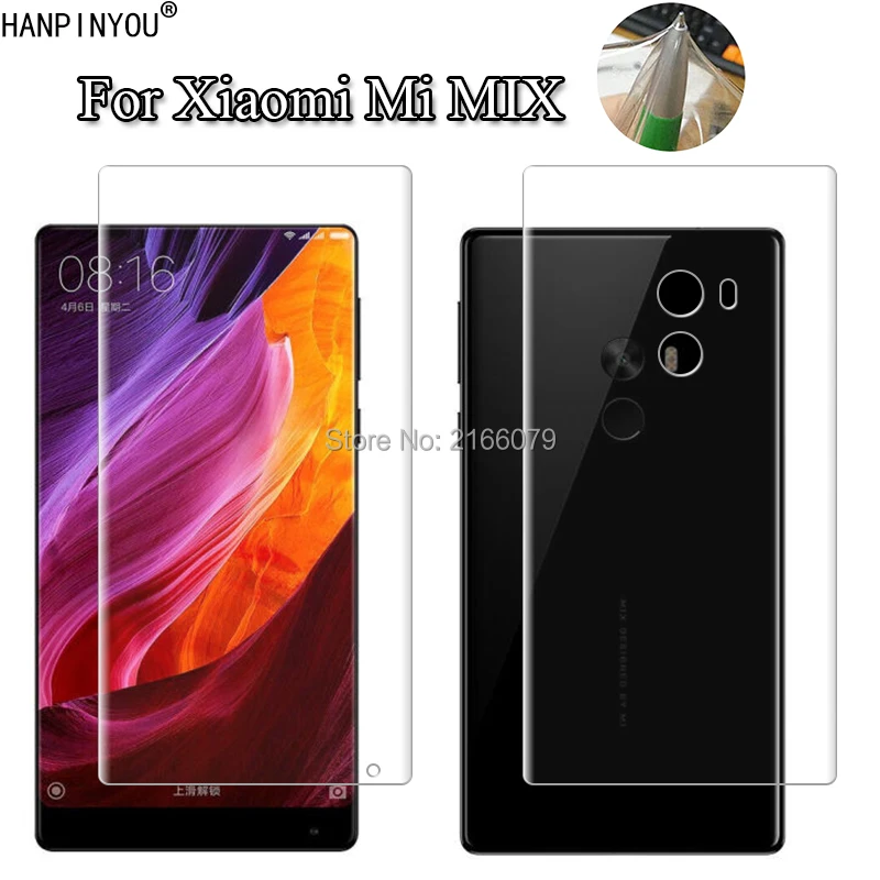 Для Xiaomi Mi MIX/Mi X/Mimix 6 4 &quotмягкая задняя крышка из ТПУ Защитная прозрачная пленка +