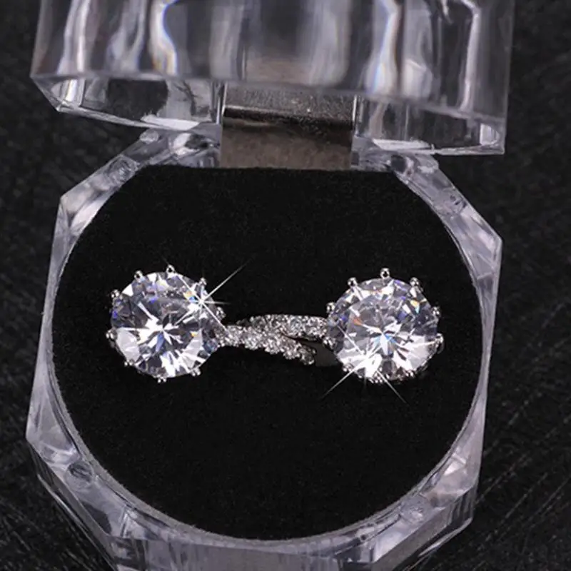 Серебряные серьги с кристаллами циркония и камнями модные женские
