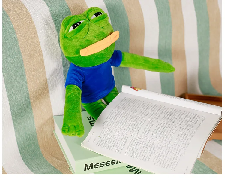 Волшебное выражение Pepe Sad Frog 45 см мультяшная пена мягкие куклы подушка игрушки