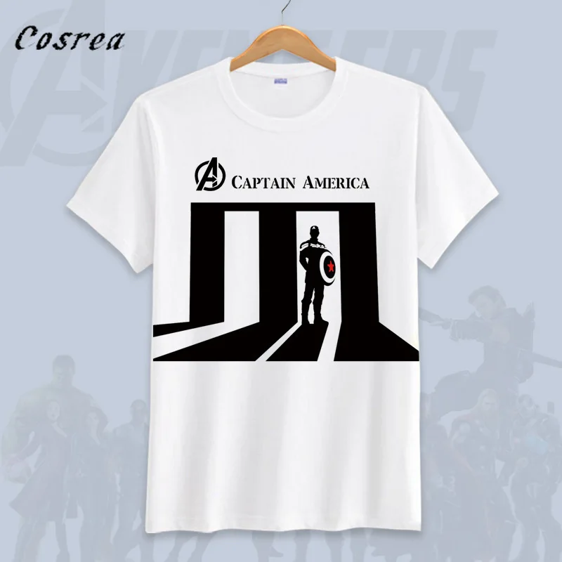 Костюм для косплея Капитана Америка Endgame летняя мужская футболка с короткими