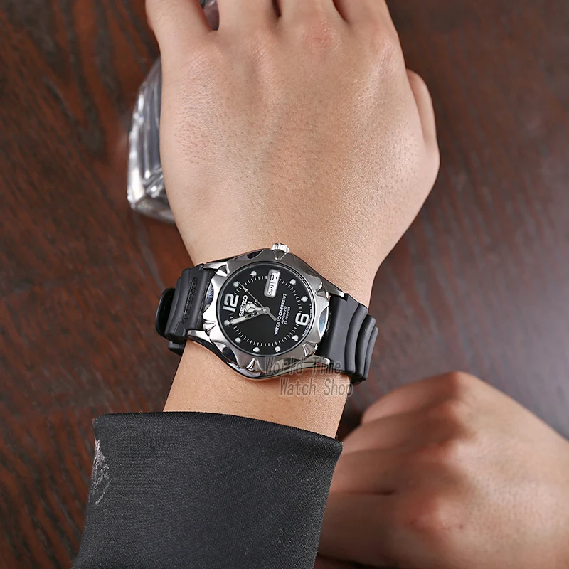 Часы seiko мужские автоматические водонепроницаемые спортивные с датой для