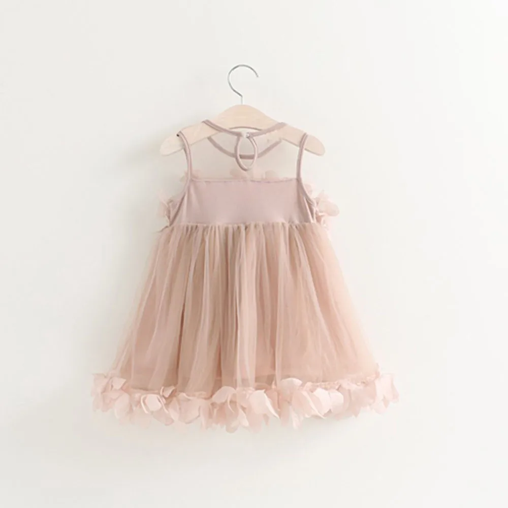 2019 Hot Sale Baby Girls Summer Dress Pageant Sleeveless Princess Dresses TuTu Pink White wedding dresses vestidos #ZXT | Детская одежда